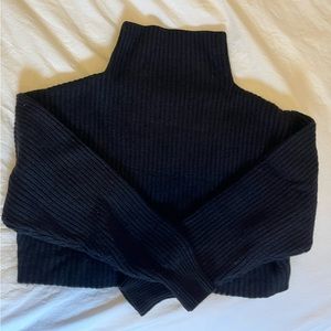 Aritzia Wilfred Cropped Turtleneck, Black
